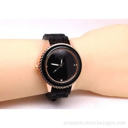 Silicone Wristwatch with Plastic Case and Silicone Band, Jewelry Watch Carton Size of 43 x 31 x 39cmNew